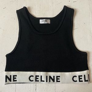 Celine Paris Rib Crop Top